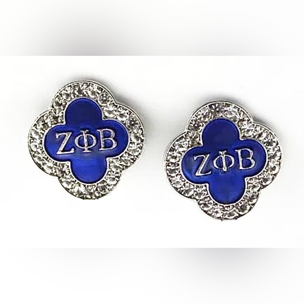 Zeta Phi Beta Stud Earrings